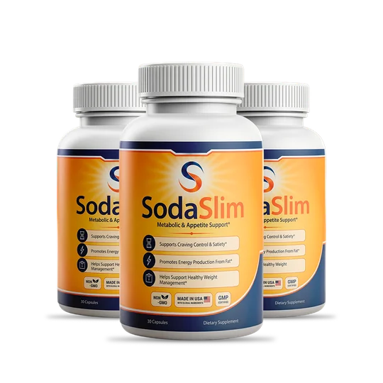 SodaSlim metabolism support capsules three bottle pack